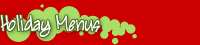 Holiday Menus